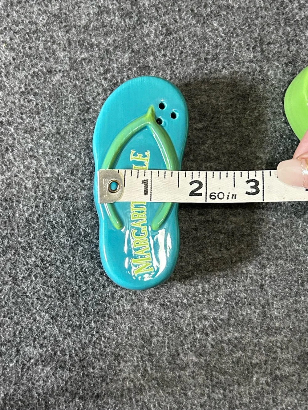 Margaritaville Flip Flop Salt & Pepper Shakers Set Ceramic Tropical Kitchen